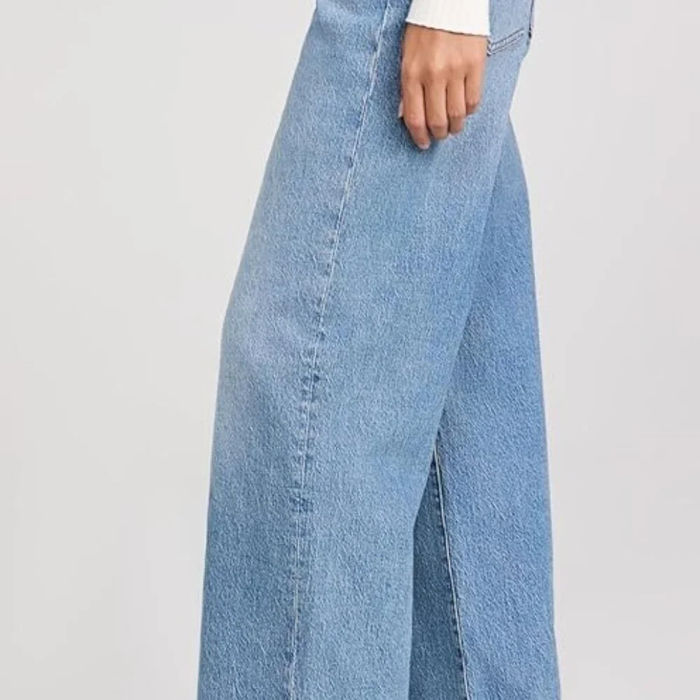 Madewell The Perfect Vintage Wide Leg Crop Jean - Size 26 - Enmore Wash - Picture 5 of 11